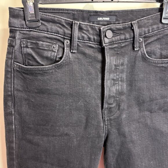 GRLFRND The Karolina Button Fly High Waist Black Denim Jeans Size 27 Nine Lives - Picture 4 of 14